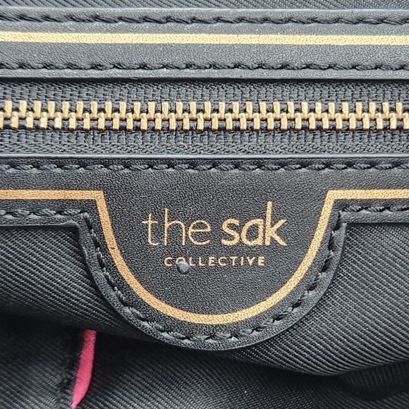 The Sak Collective Gretchen IO Leather Crossbody Bag Tan‎ Brown Zip - Adjustable - Picture 10 of 14